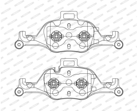 Brake pad set, disc brake FDB5114 Ferodo, Image 2