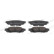 Brake pad set, disc brake FDB5122 Ferodo