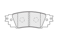 Brake pad set, disc brake FDB5122 Ferodo