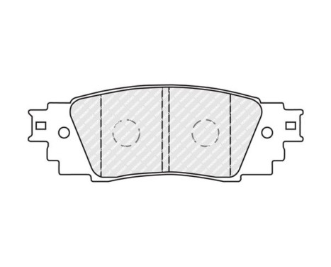 Brake pad set, disc brake FDB5122 Ferodo, Image 2