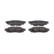 Brake pad set, disc brake FDB5122 Ferodo