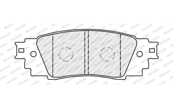 Brake pad set, disc brake FDB5122 Ferodo, Image 2