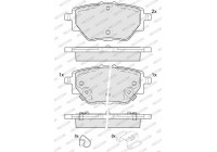 Brake pad set, disc brake FDB5125 Ferodo