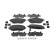 Brake pad set, disc brake FDB5146 Ferodo