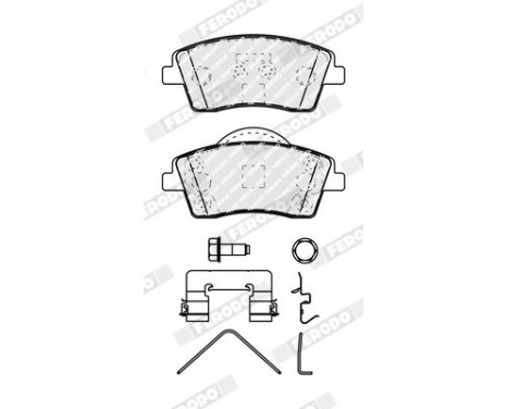 Brake pad set, disc brake FDB5154 Ferodo, Image 2