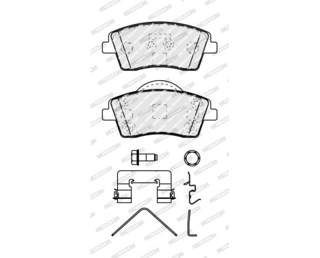 Brake pad set, disc brake FDB5154 Ferodo, Image 2