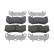 Brake pad set, disc brake FDB5156 Ferodo