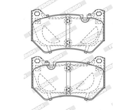 Brake pad set, disc brake FDB5156 Ferodo, Image 2