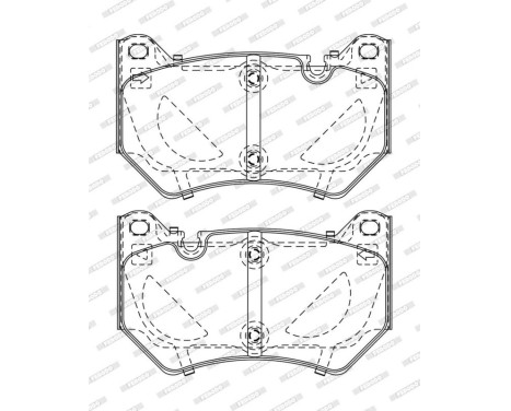 Brake pad set, disc brake FDB5156 Ferodo, Image 2