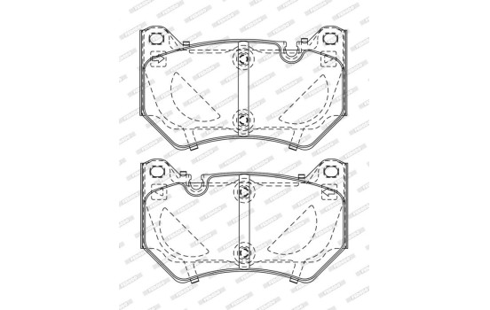 Brake pad set, disc brake FDB5156 Ferodo, Image 2