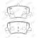 Brake pad set, disc brake FDB5157 Ferodo