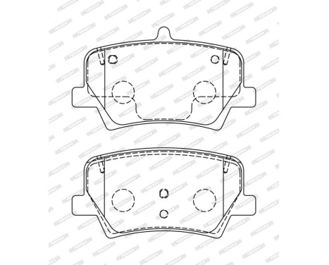 Brake pad set, disc brake FDB5157 Ferodo, Image 2