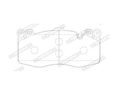 Brake pad set, disc brake FDB5172 Ferodo