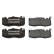 Brake pad set, disc brake FDB5172 Ferodo