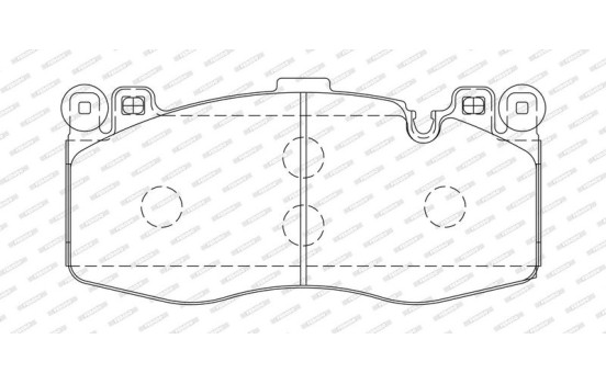 Brake pad set, disc brake FDB5172 Ferodo, Image 2