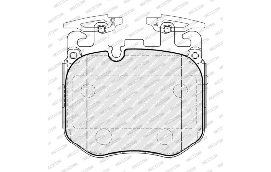 Brake pad set, disc brake FDB5173 Ferodo, Image 2
