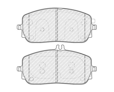 Brake pad set, disc brake FDB5179 Ferodo