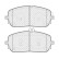 Brake pad set, disc brake FDB5179 Ferodo