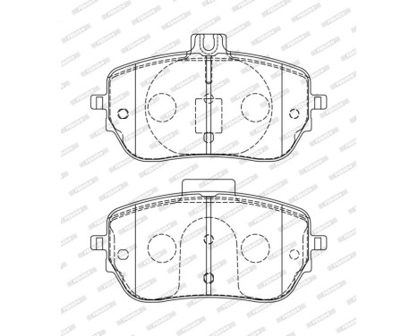 Brake pad set, disc brake FDB5180 Ferodo, Image 2
