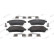 Brake pad set, disc brake FDB5181 Ferodo