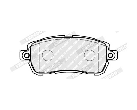 Brake pad set, disc brake FDB5181 Ferodo, Image 2