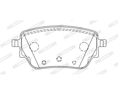 Brake pad set, disc brake FDB5183 Ferodo, Image 2
