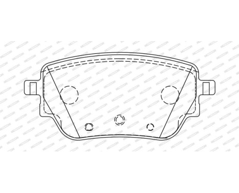Brake pad set, disc brake FDB5183 Ferodo, Image 2