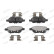 Brake pad set, disc brake FDB5193 Ferodo