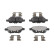 Brake pad set, disc brake FDB5193 Ferodo
