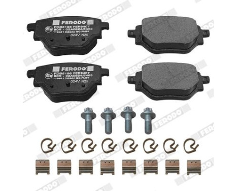 Brake pad set, disc brake FDB5196 Ferodo