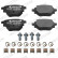 Brake pad set, disc brake FDB5196 Ferodo
