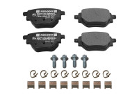 Brake pad set, disc brake FDB5196 Ferodo