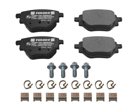 Brake pad set, disc brake FDB5196 Ferodo