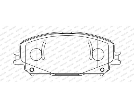 Brake pad set, disc brake FDB5198 Ferodo, Image 2