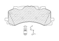 Brake pad set, disc brake FDB5200 Ferodo