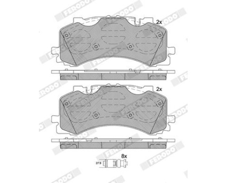 Brake pad set, disc brake FDB5200 Ferodo, Image 3