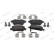 Brake pad set, disc brake FDB5201 Ferodo