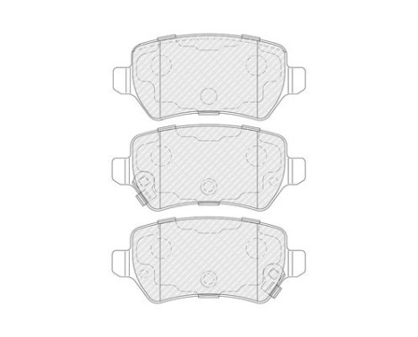 Brake pad set, disc brake FDB5201 Ferodo, Image 3