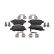 Brake pad set, disc brake FDB5201 Ferodo