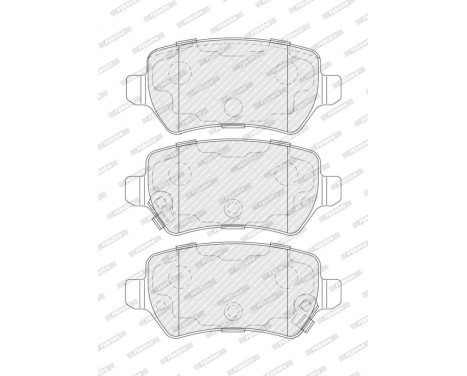 Brake pad set, disc brake FDB5201 Ferodo, Image 3