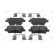 Brake pad set, disc brake FDB5202 Ferodo