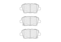 Brake pad set, disc brake FDB5202 Ferodo