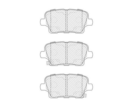 Brake pad set, disc brake FDB5202 Ferodo, Image 2