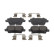 Brake pad set, disc brake FDB5202 Ferodo