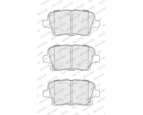 Brake pad set, disc brake FDB5202 Ferodo, Image 2