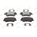 Brake pad set, disc brake FDB5205 Ferodo