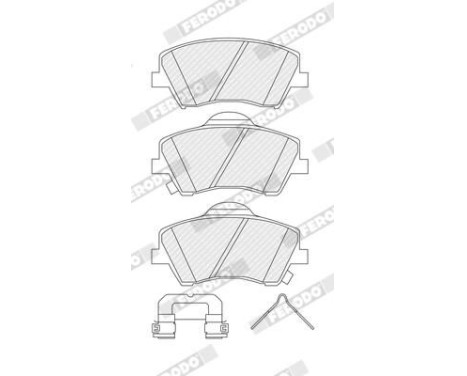Brake pad set, disc brake FDB5205 Ferodo, Image 2
