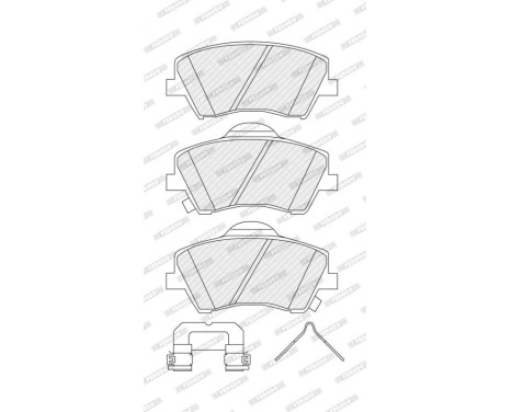 Brake pad set, disc brake FDB5205 Ferodo, Image 2