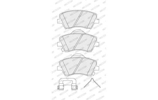 Brake pad set, disc brake FDB5205 Ferodo, Image 2