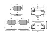 Brake pad set, disc brake FDB5214 Ferodo